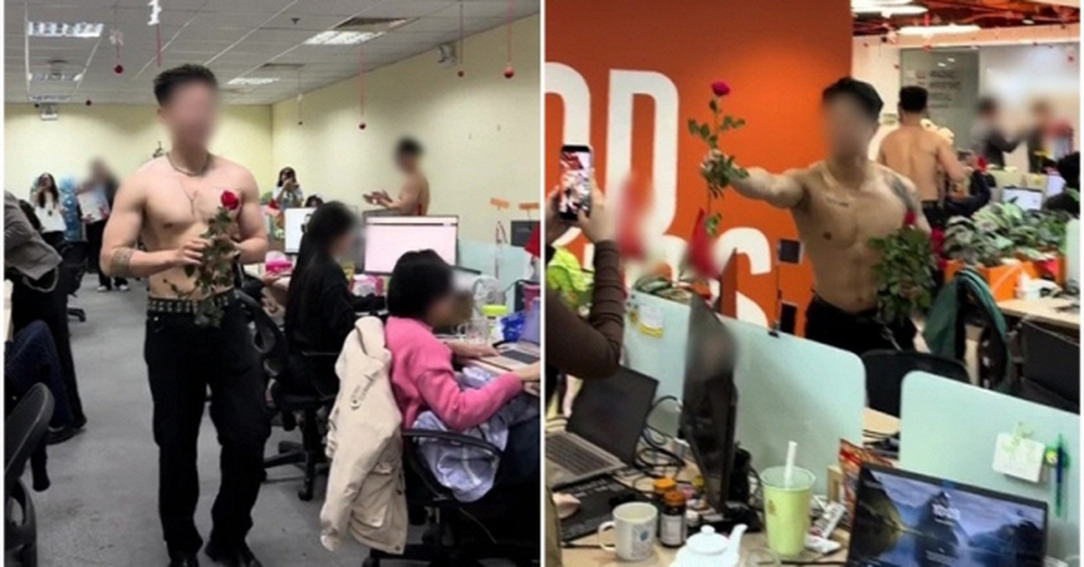 Gallery - Công ty ở Hà Nội chi 12 triệu thuê 4 trai đẹp cởi trần đến tặng hoa nhân viên dịp 8/3: Phản ứng khi bị chê "kém sang"