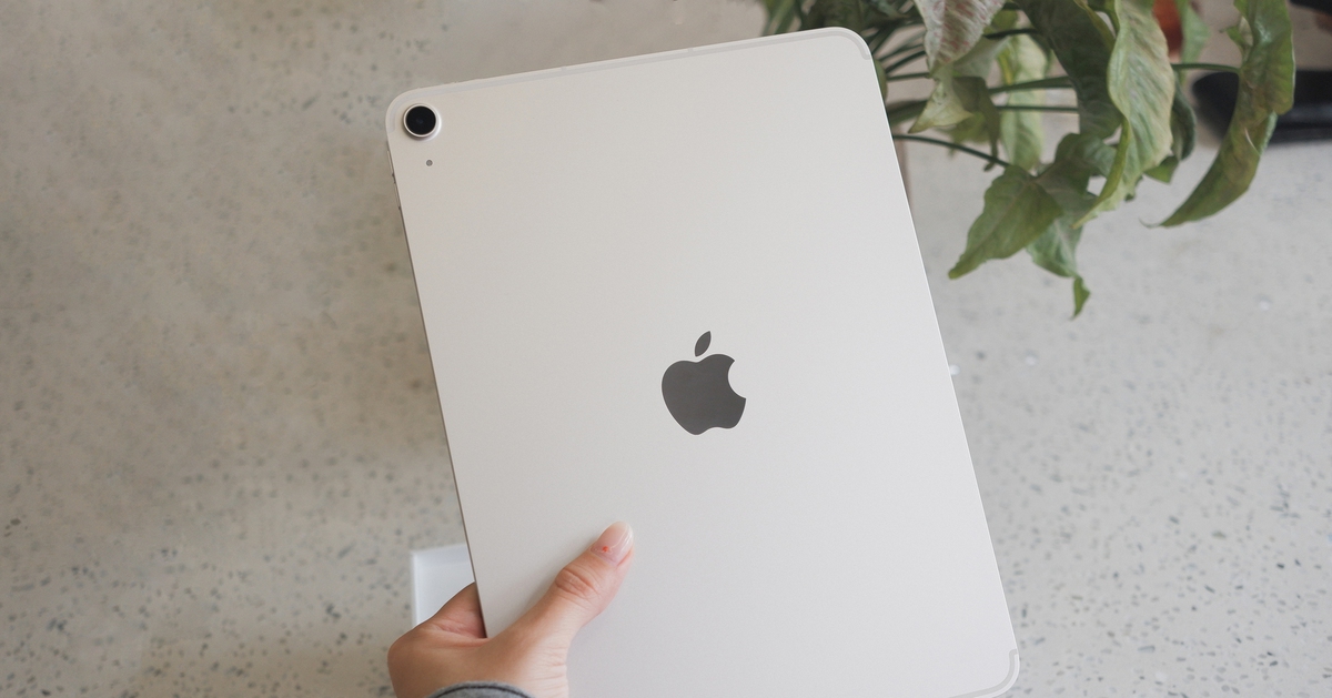 Trên tay iPad Air M4 chính hãng đầu tiên tại Việt Nam: Màu Trắng vàng đẹp mắt, hiệu năng ấn tượng!
