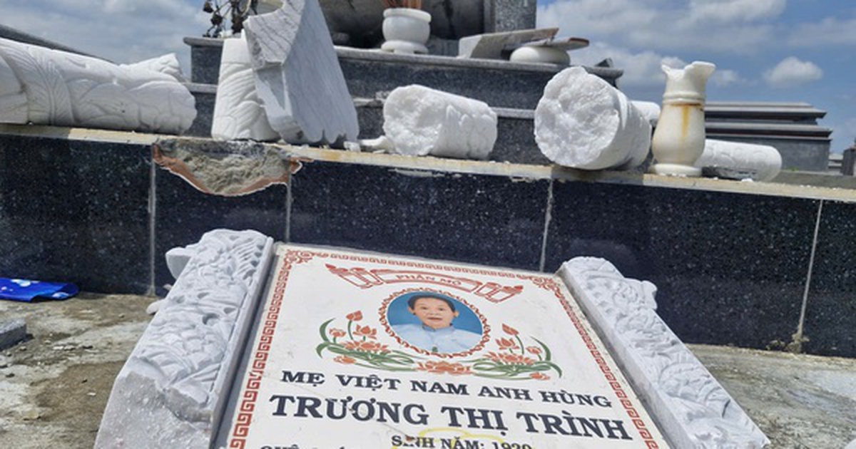 Mộ mẹ Việt Nam Anh hùng bị đập phá: Nghi vấn chuyện tranh chấp đất đai?