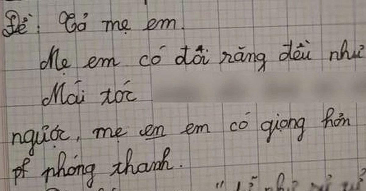 Học sinh tả tóc mẹ khiến dân tình cạn lời: Đọc tới đâu, đói bụng tới đó!