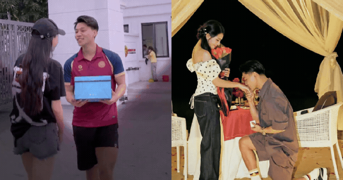 Tuyển thủ Văn Thanh "đứng sững" khi bạn gái xinh đẹp bất ngờ "đánh úp" tại đại bản doanh CLB, khoá môi cực ngọt