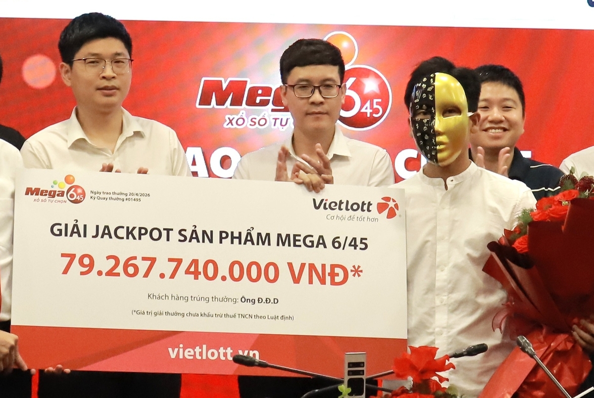 Chàng trai GenZ ở TP.HCM may mắn trúng độc đắc hơn 79 tỷ đồng