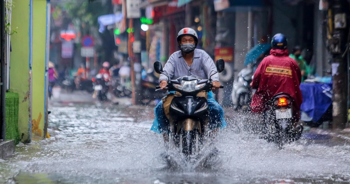 Từ chiều tối nay, miền Bắc đón mưa rất to