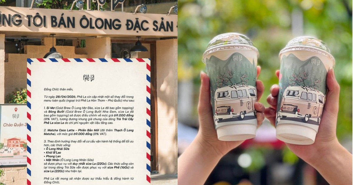 Phê La “khai tử” size nhỏ, giá chạm mốc 80.000/ ly khiến 3 triệu người tranh luận