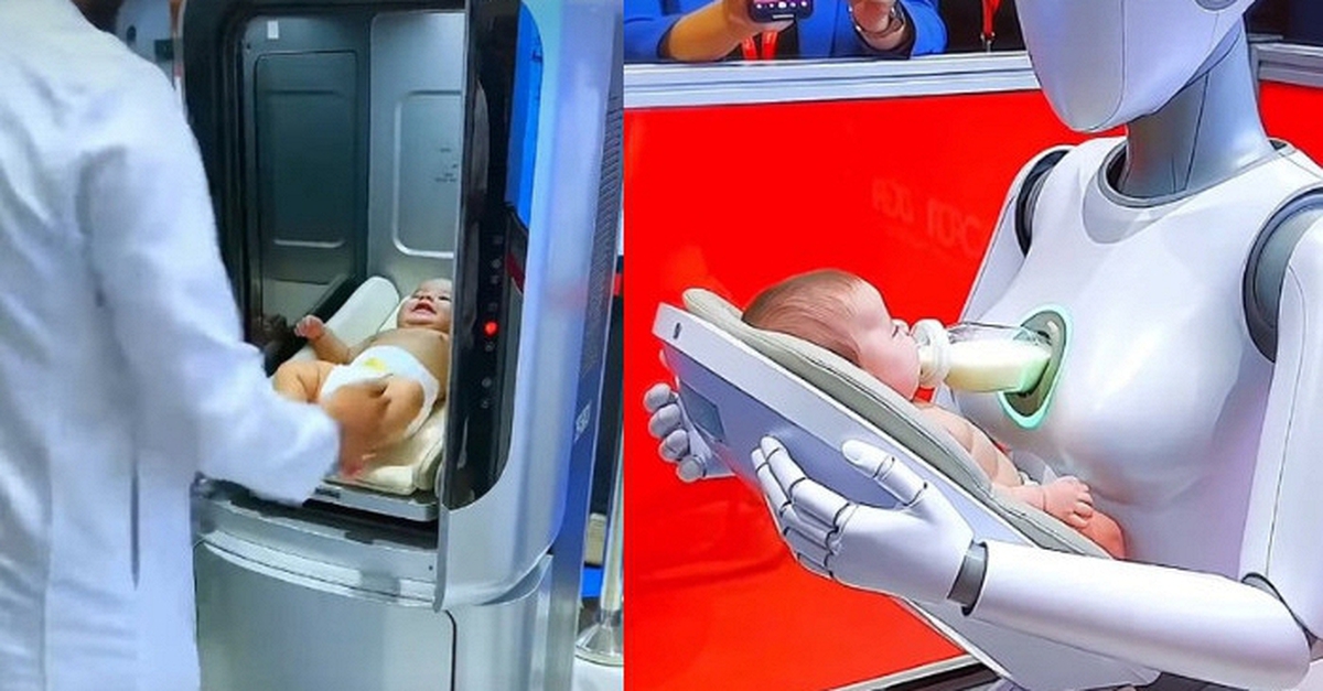 Clip robot AI cho em bé bú sữa hút 16 triệu view khiến nhiều người tranh cãi, sự thật thế nào?