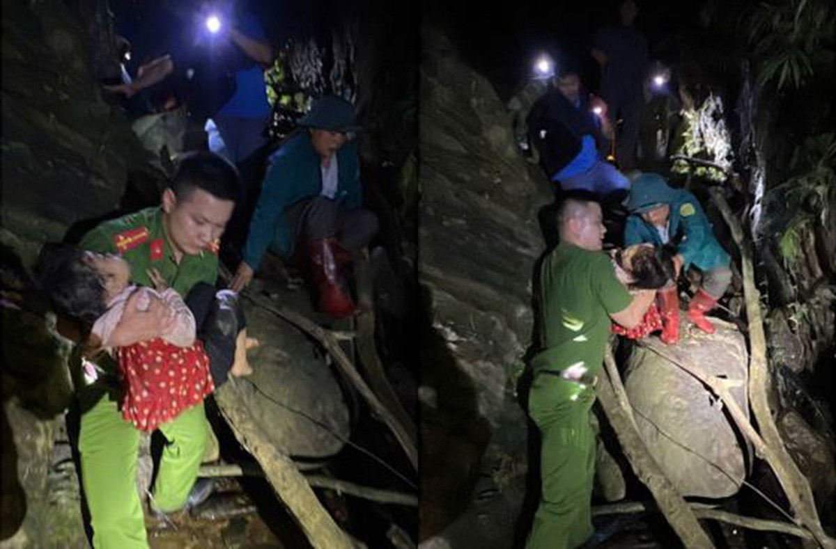 Em bé mắc kẹt dưới thác nước suốt 7 tiếng tại Lạng Sơn