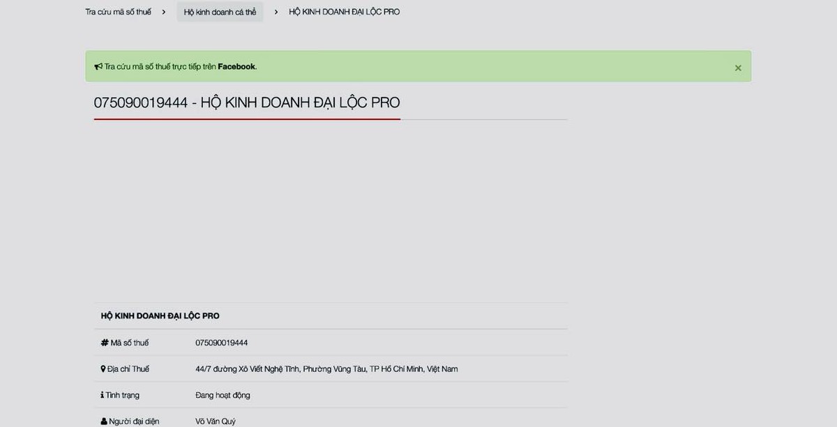 Ai từng đóng tiền, nhập hàng tại Công ty Đại Lộc Pro cần sớm liên hệ Công an