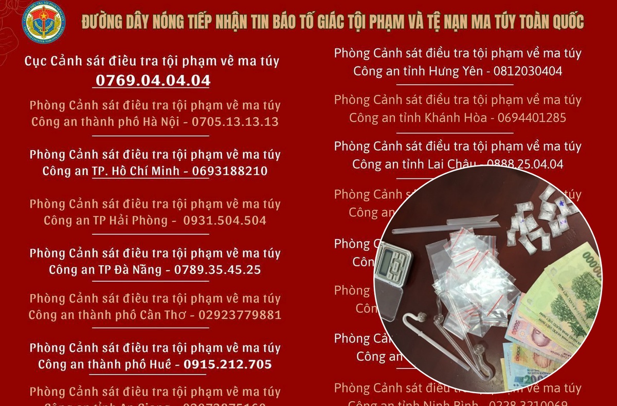 Phát hiện có người chơi ma túy, gọi ngay đến những số này!