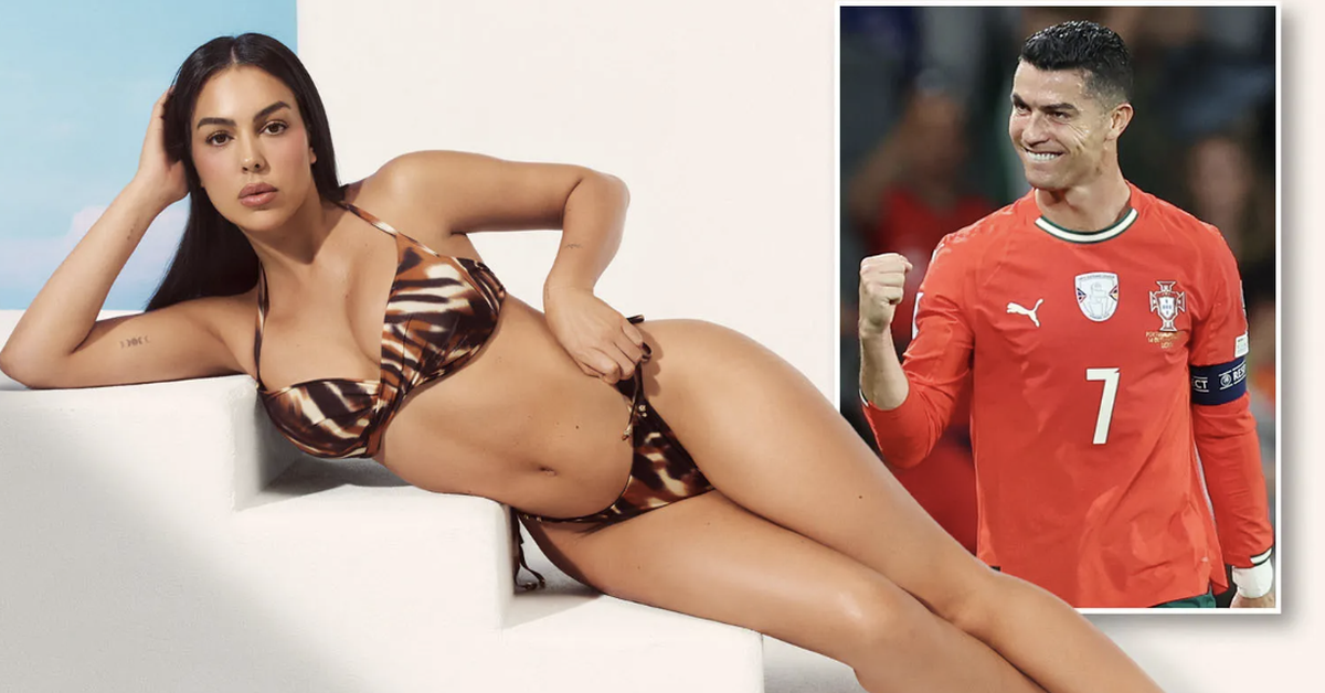 Georgina diện bikini nóng bỏng gây choáng trong khi Ronaldo lập kỉ lục với kỳ World Cup thứ 6
