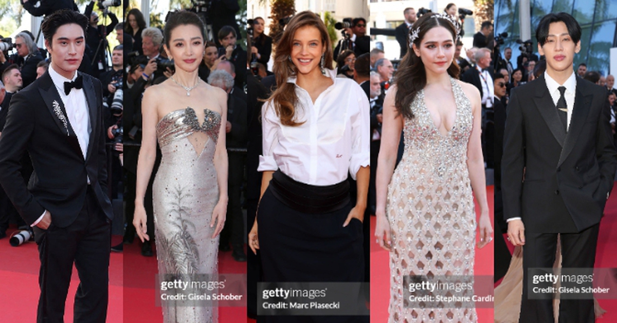Thảm đỏ Cannes ngày 4: "Thiên thần nội y" giấu bụng bầu, BamBam (GOT7) để tóc bổ luống bị dìm tơi tả