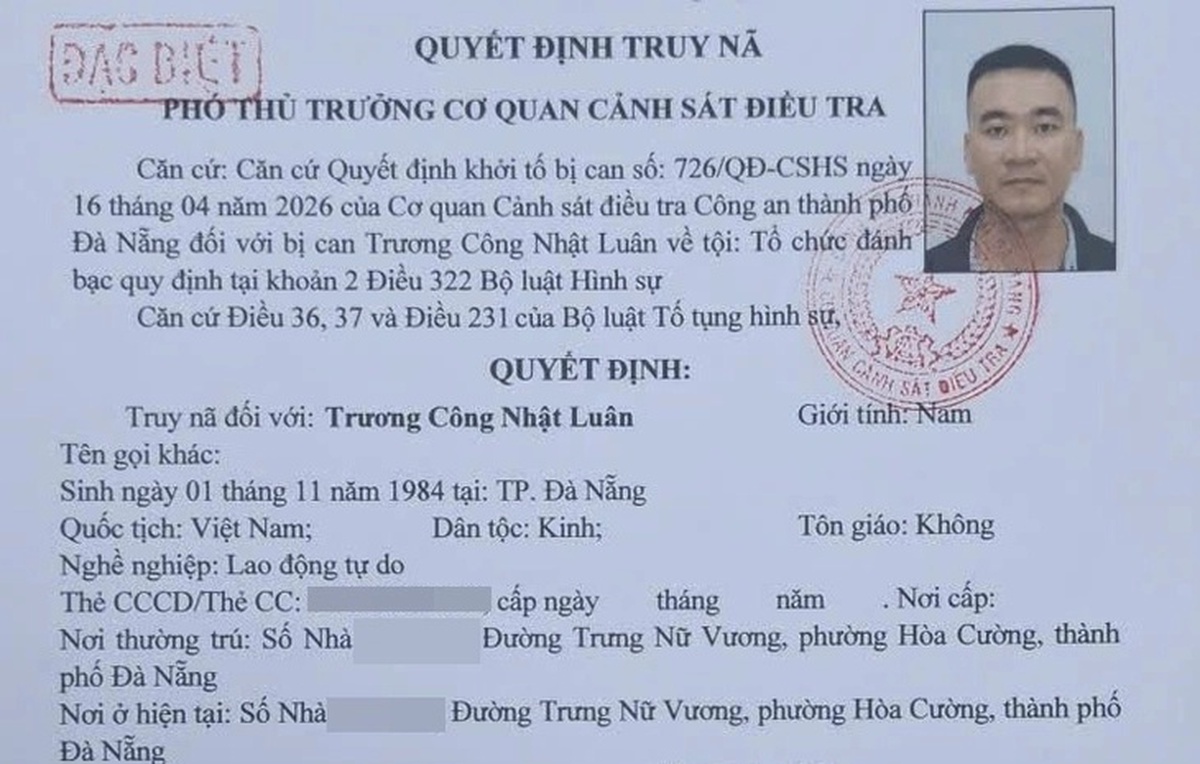 Truy nã đặc biệt Trương Công Nhật Luân, truy vết 350 tỷ đồng
