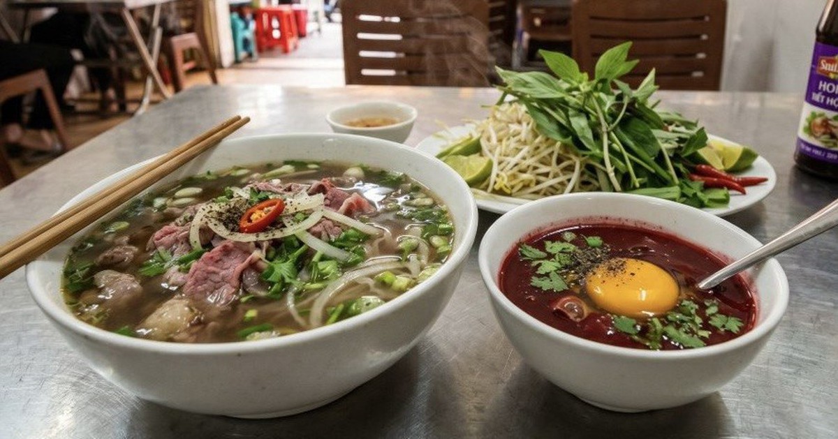Bát nước đỏ au cạnh tô phở miền Nam khiến khách phương xa rén ngang, khách quen lại thòm thèm săn lùng