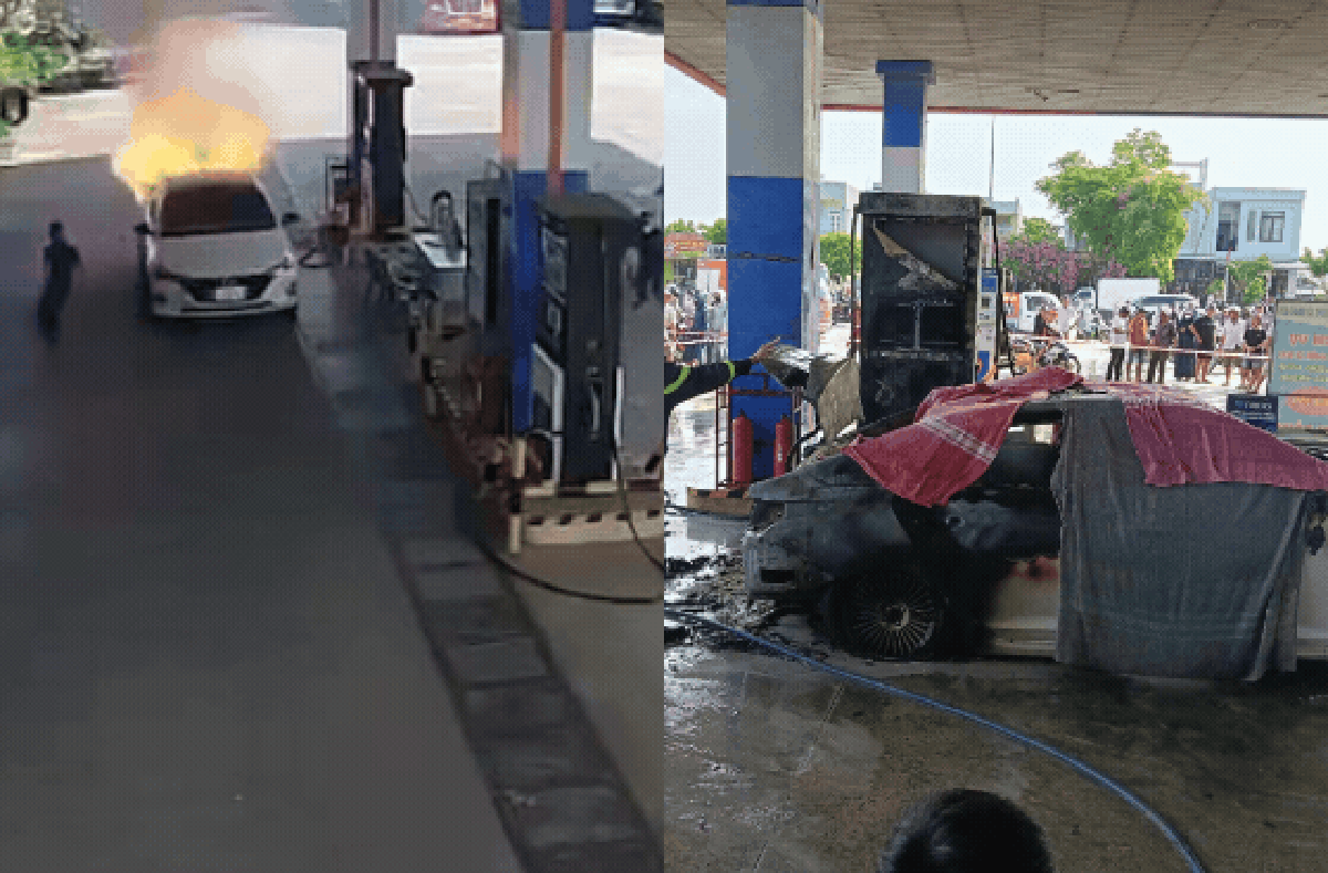 Tại sao không nên mở cửa xe khi ô tô bốc cháy?