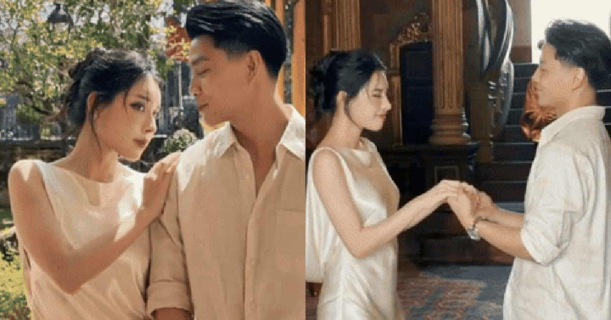 Văn Thanh và vợ xuất thân "trâm anh thế phiệt" tình tứ trong thước phim siêu lãng mạn, chuẩn ngôn tình đời thực