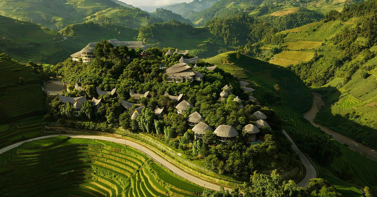 Khu nghỉ dưỡng Việt Nam đoạt giải châu Á, tọa lạc tại thung lũng ruộng bậc thang