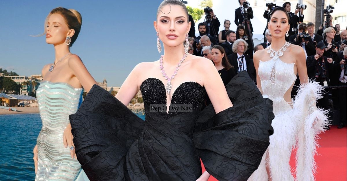 Dàn hoa hậu quốc tế mang thiết kế Việt lên thảm đỏ Cannes: Thời trang Việt ngày càng ghi dấu toàn cầu
