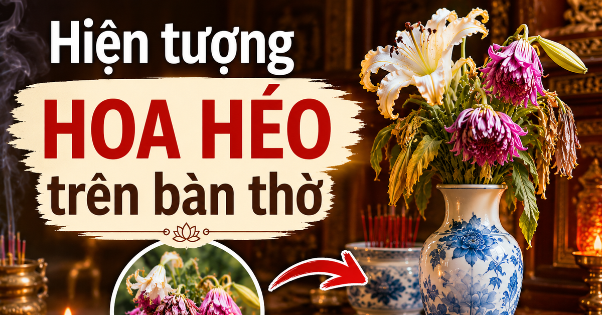 Hiện tượng hoa héo trên bàn thờ