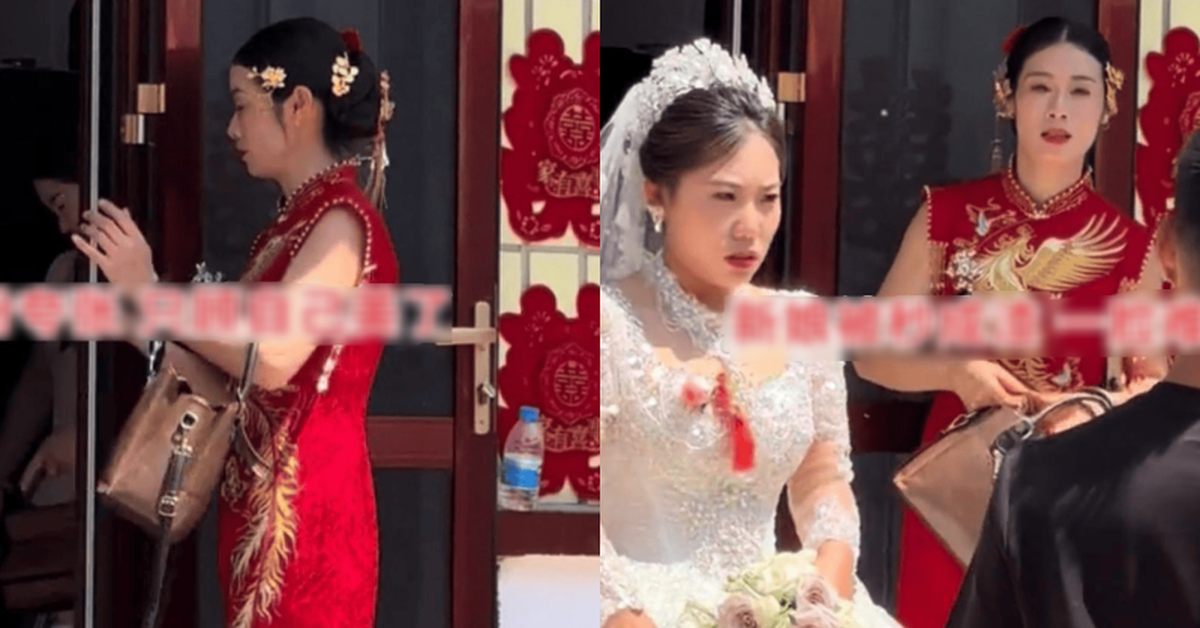 Mẹ chồng 40 tuổi gây tranh cãi vì lấn lướt nhan sắc cô dâu ngay trong ngày cưới