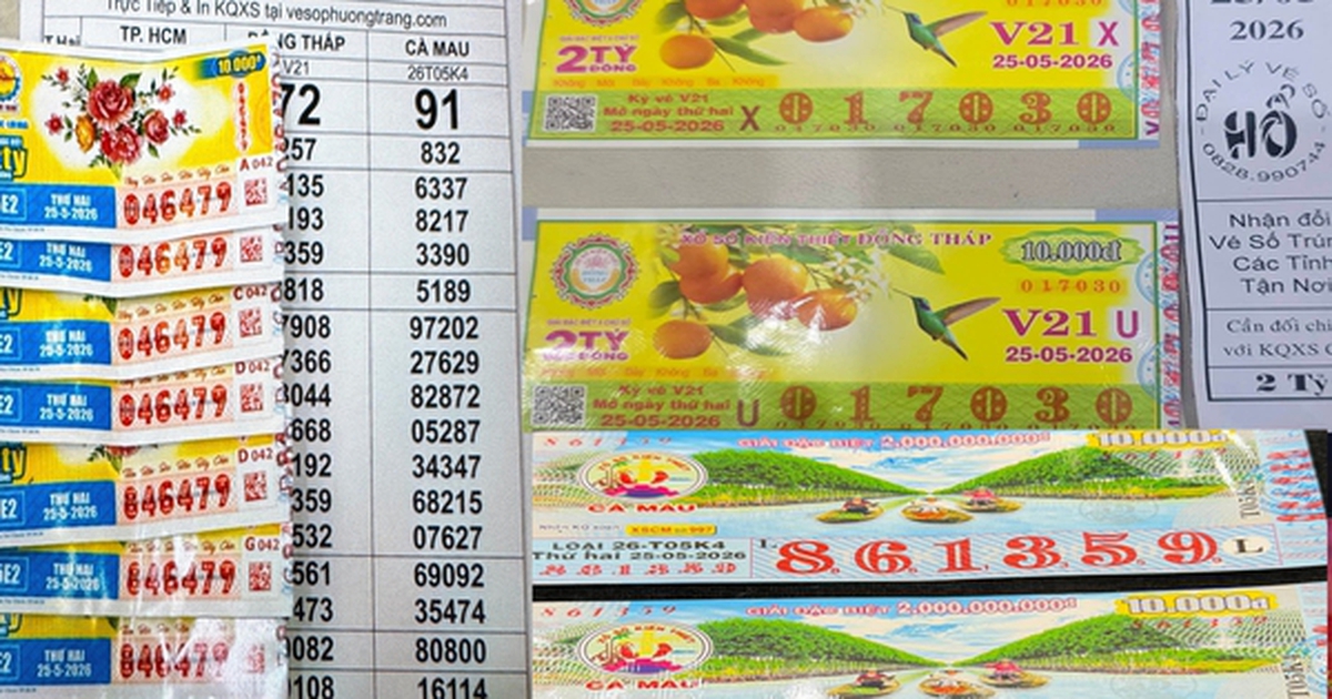 Sáng 26-5, lộ diện nơi trúng 3 giải độc đắc và 3 giải an ủi xổ số miền Nam