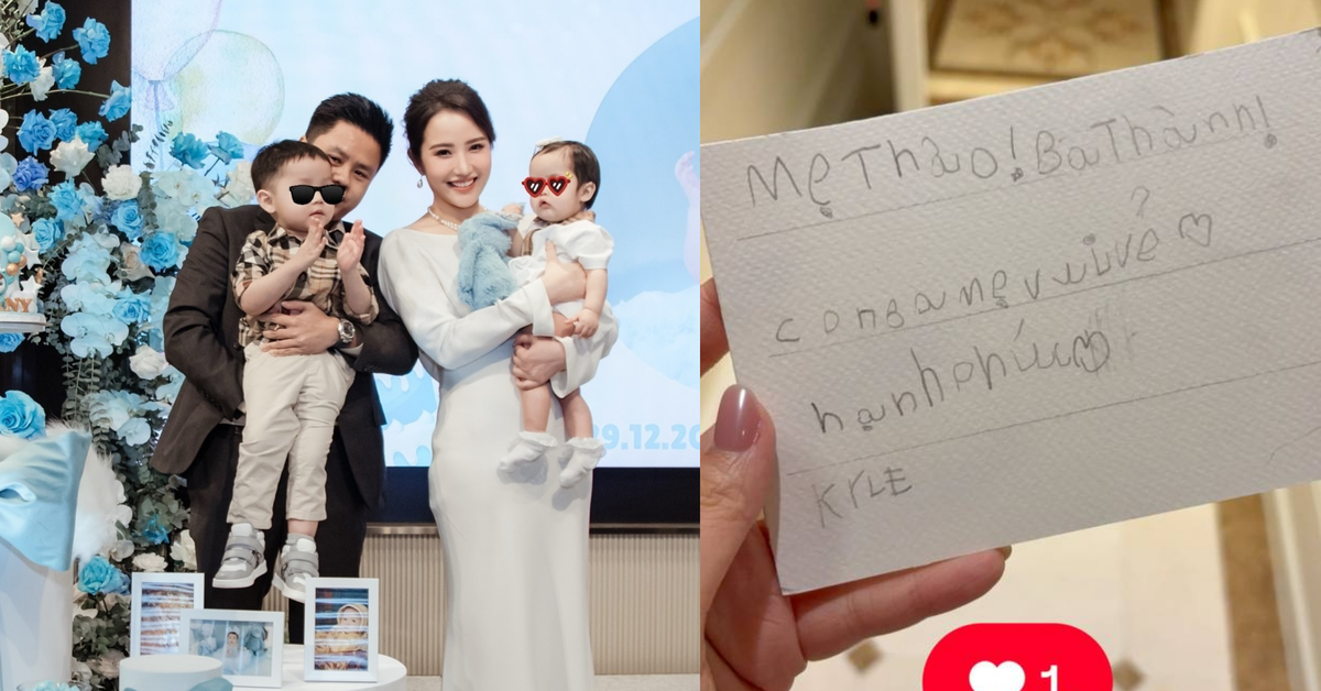Quý tử 5 tuổi - con trai TGĐ Saigon Square có chia sẻ đặc biệt: Con nhà trâm anh thế phiệt được dạy khéo quá!