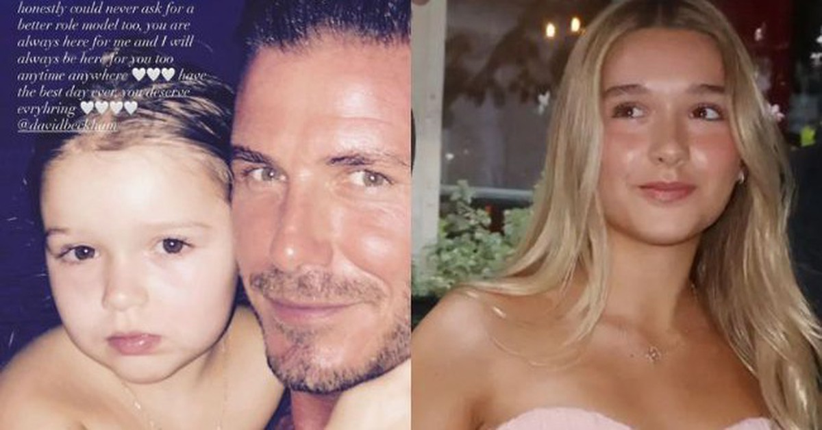 Bức ảnh hiếm của David Beckham và con gái Harper ở bể bơi gây chú ý