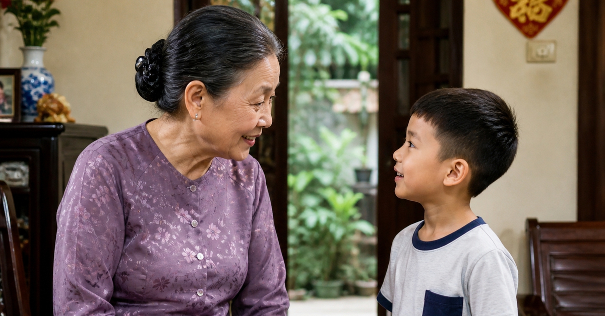 Bà nội hỏi "về nhà ngoại chơi được cho bao nhiêu tiền", đứa trẻ 7 tuổi đáp một câu không ai chê được!