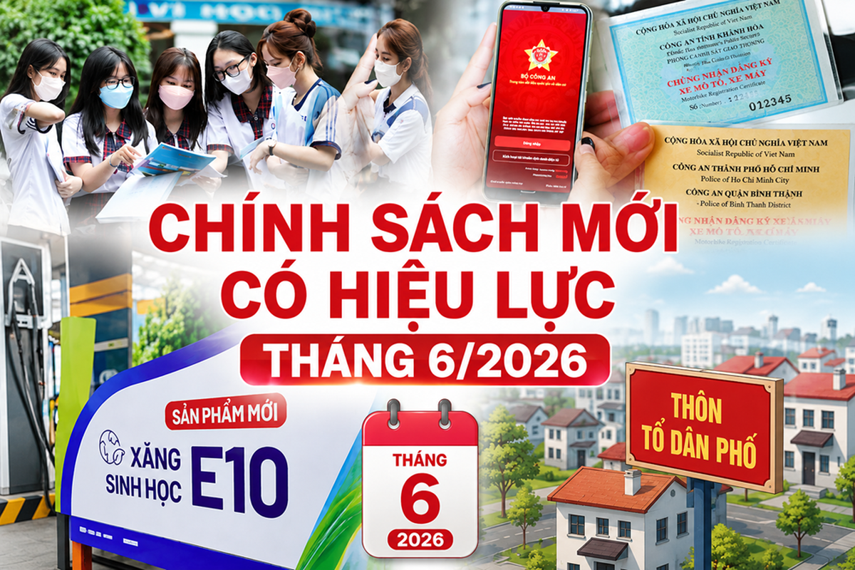Loạt quy định mới ảnh hưởng trực tiếp đến hàng triệu người dân từ tháng 6.2026