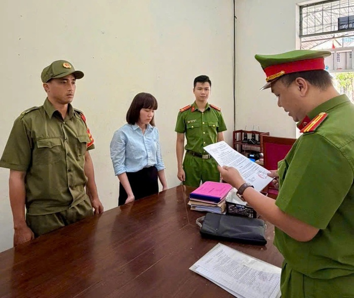 Thi hành lệnh bắt tạm giam Hồ Thị Xuân Lài SN 1996