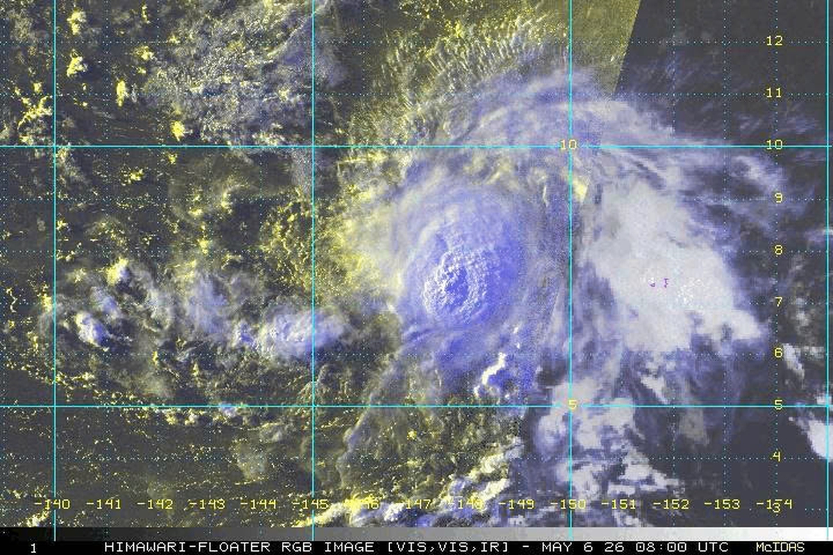 Dự báo đường đi của bão Hagupit vừa hình thành ở Tây Bắc Thái Bình Dương