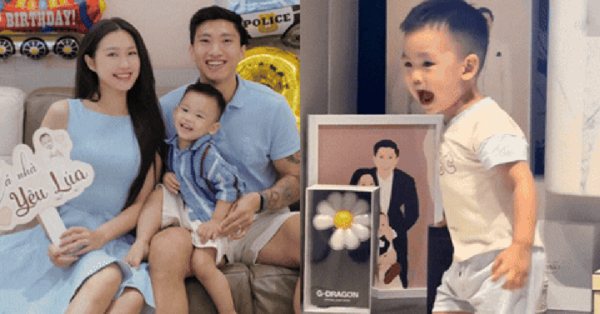 Quý tử nhà Đoàn Văn Hậu - Doãn Hải My chuẩn "rich kid", đối thoại cùng loa AI cực đáng yêu