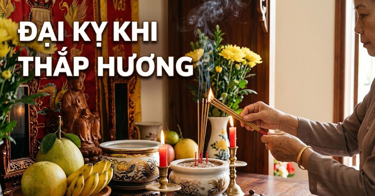 5 đại kỵ khi thắp hương