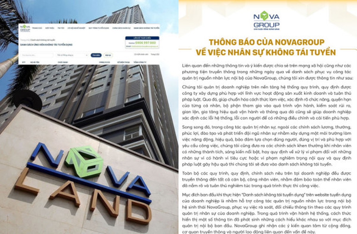 Vụ danh sách “Không tái tuyển dụng” 420 nhân sự xôn xao: NovaGroup chính thức lên tiếng phản hồi