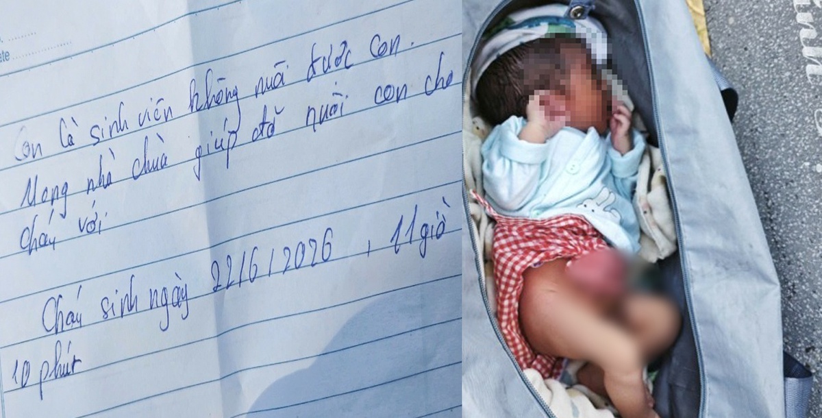 Bé trai 3 ngày tuổi bị bỏ rơi ở chùa, nội dung mảnh giấy người mẹ để lại khiến nhiều người nghẹn lòng