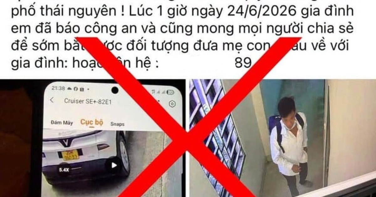 Công an bác tin đồn hai mẹ con bị bắt cóc ở Thái Nguyên