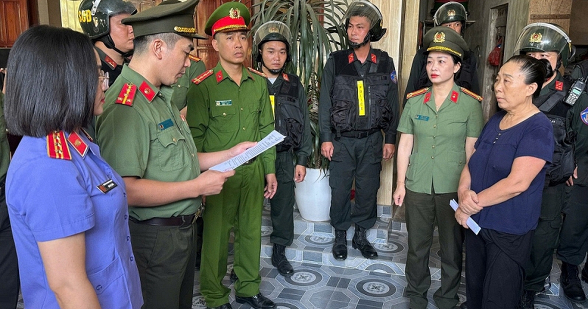 Công an thông tin về việc bắt tạm giam đối tượng Lê Thị Thủy 58 tuổi