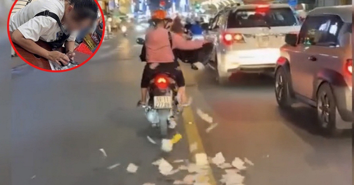 Người phụ nữ rải giấy tiền tứ tung ra giữa đường ở TP.HCM: Bất ngờ nguồn cơn và cái kết