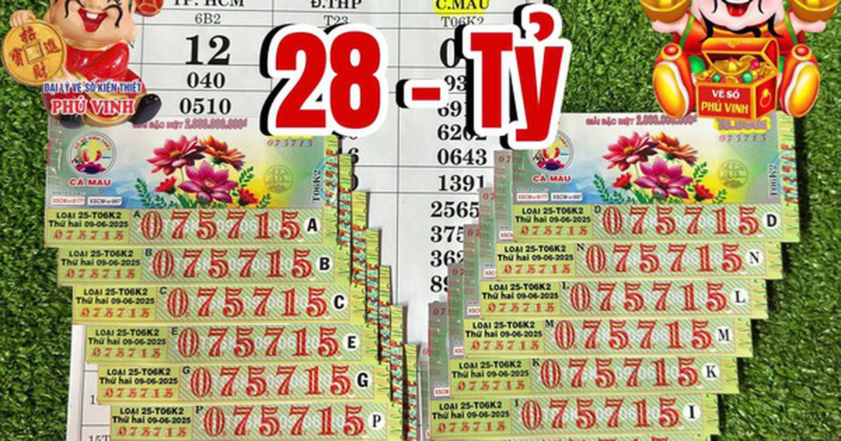 Xổ số miền Nam: “Truy tìm” người trúng độc đắc 15 vé số Cà Mau