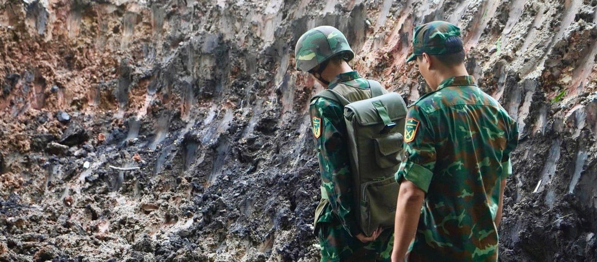 Mở rộng tìm kiếm hài cốt liệt sĩ gần khu vực ao ở Công viên Lê Thị Riêng