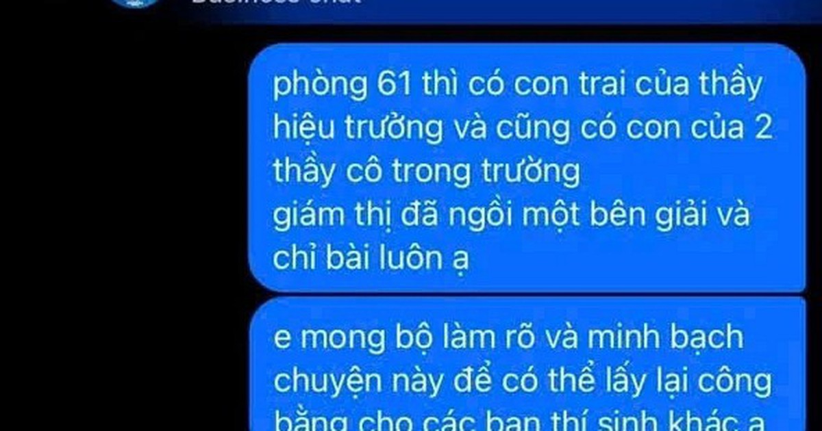 Nóng: Khởi tố vụ sai phạm thi tốt nghiệp THPT tại Quảng Trị sau tin nhắn gửi Bộ GD-ĐT