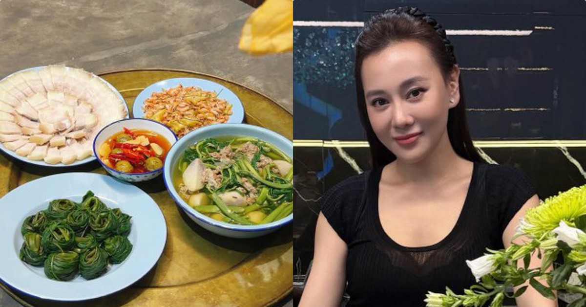 Phương Oanh khoe mâm cơm đạm bạc mùa hè, có 1 chi tiết khiến nhiều người thấy lạ lùng
