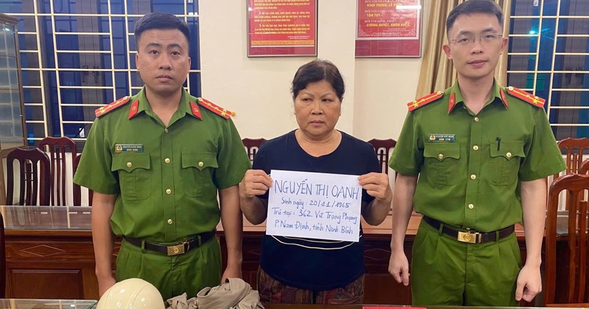 Bắt giữ nữ quái có 5 tiền án Nguyễn Thị Oanh SN 1965