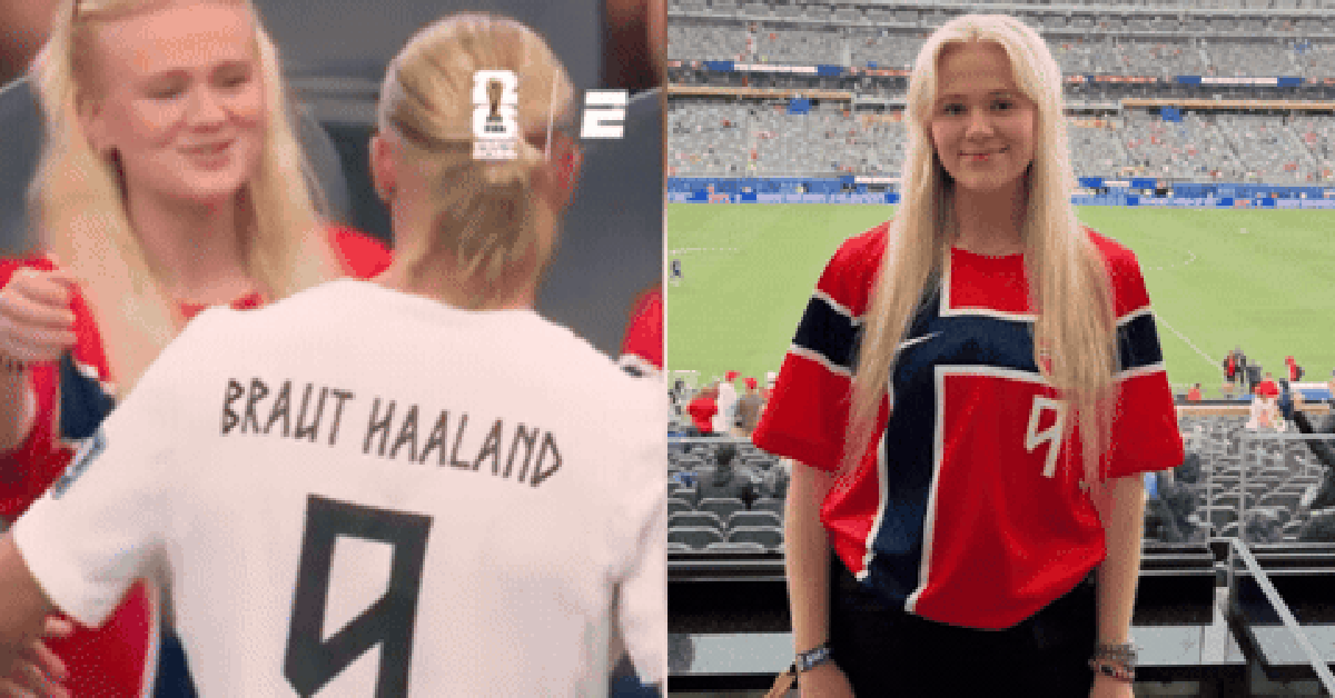 Chị gái y tá của Ering Haaland gây sốt vì visual quá giống em trai trên khán đài World Cup