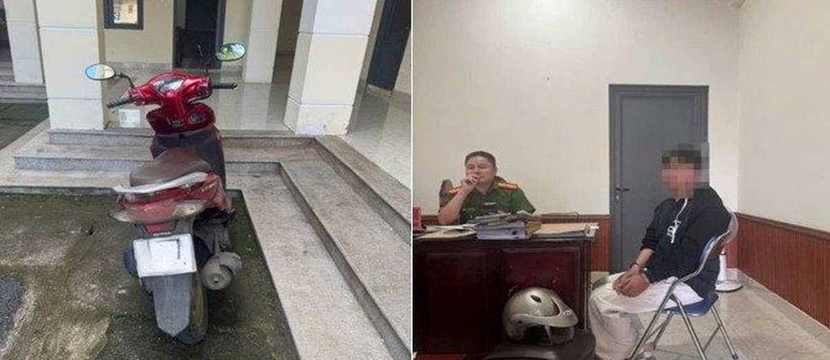 Khách chuyển khoản thừa 500.000 đến vài triệu đồng nhưng chủ cửa hàng không nhận được: Công an đưa thanh niên đi Honda Vision về trụ sở làm việc