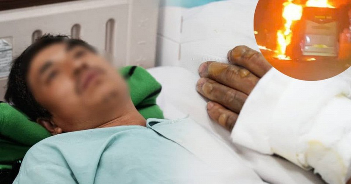 Lời kể nghẹn lòng của đôi vợ chồng sống sót sau vụ cháy xe khách: Liều mạng đưa 2 con nhỏ lao qua biển lửa vì chỉ có 1 lối thoát duy nhất