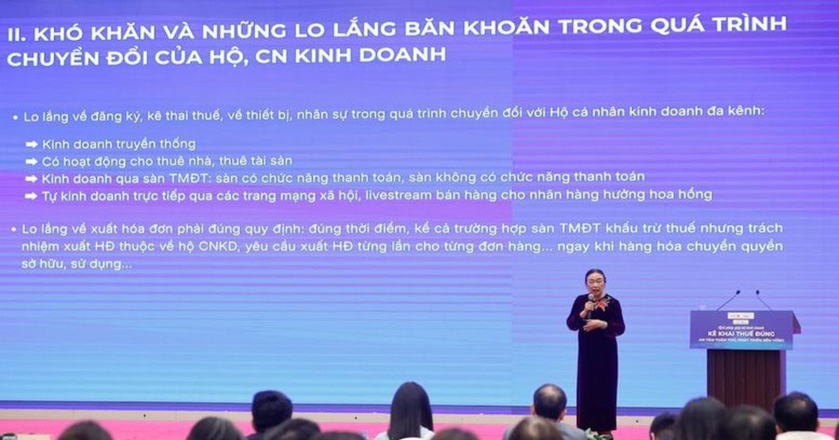 Có hộ kinh doanh nói thẳng doanh thu thực tế 80 tỷ đồng nhưng đang khai thuế 3 tỷ đồng, giờ muốn khai đúng lên 100 tỷ đồng nhưng lại sợ bị truy thu các năm trước: Chủ tịch Hội Tư vấn Thuế nêu đề xuất