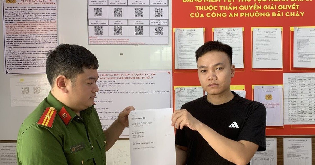 Công an khẩn trương vào cuộc xác minh chủ tài khoản nhận 39.620.000 đồng chuyển khoản từ Kiều Kiên Định