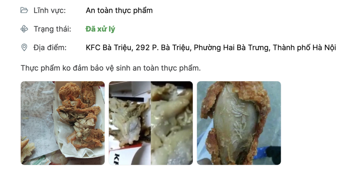 Hà Nội: KFC Bà Triệu bị phản ánh bán thực phẩm nghi không đảm bảo an toàn, UBND phường kiểm tra đột xuất