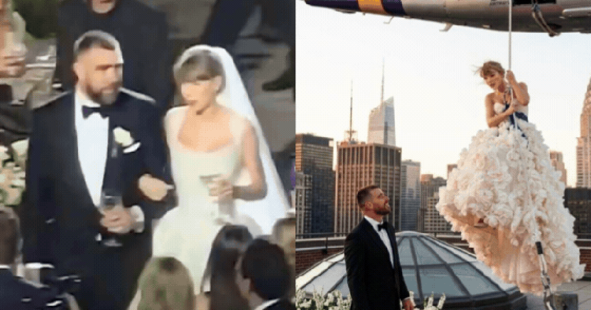 Chỉ có 4 từ để nói về siêu đám cưới của Taylor Swift và chồng cầu thủ: "Tràn ngập ảnh chế"