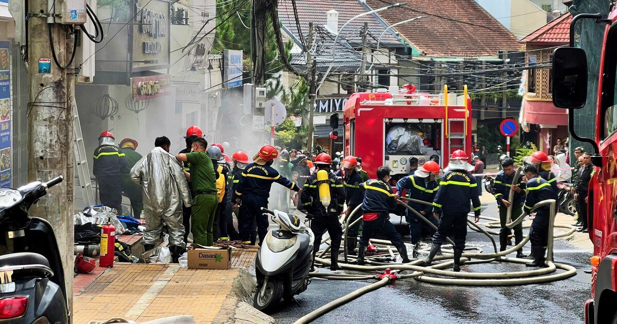 Cháy lớn giữa trung tâm Đà Lạt, một người tử vong