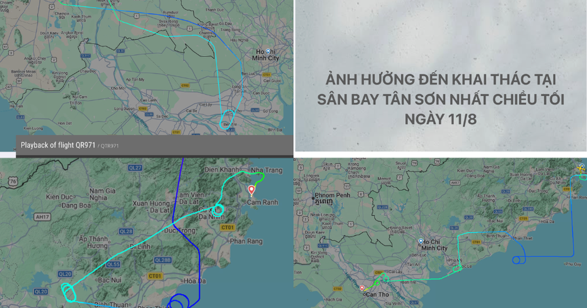 Nhiều máy bay lượn vòng, bị ảnh hưởng khi drone xuất hiện tại sân bay Tân Sơn Nhất